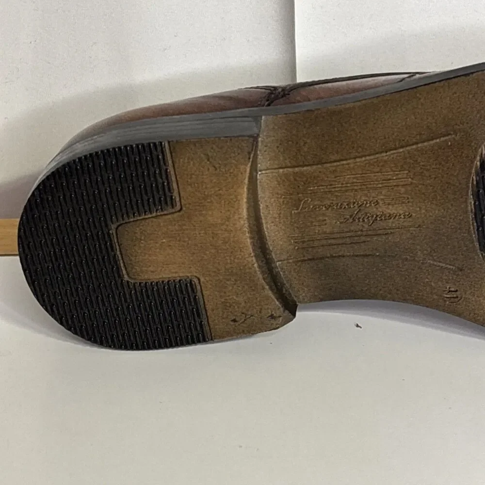 Nicola Bendon Brown Oxfords Shoes Semi Pointed Dress Shoe 8.5 41  Casual Leather